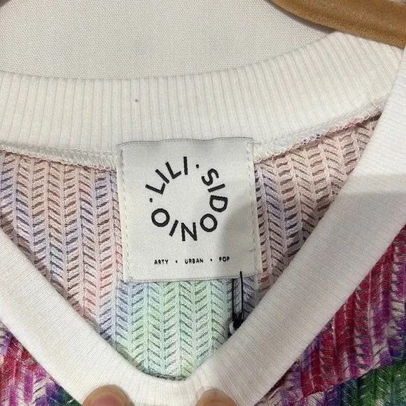 LILI SIDONIO Colorful Zigzag Patterned Sweater S - Picture 3 of 11